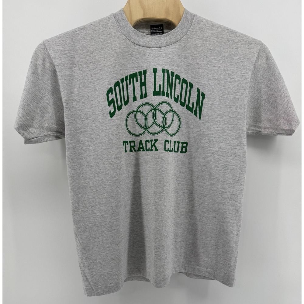Vintage 90s South Lincoln Track Club T-Shirt Size XL Single Stitch Made in USA